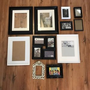 Black and white picture frames $65 for all